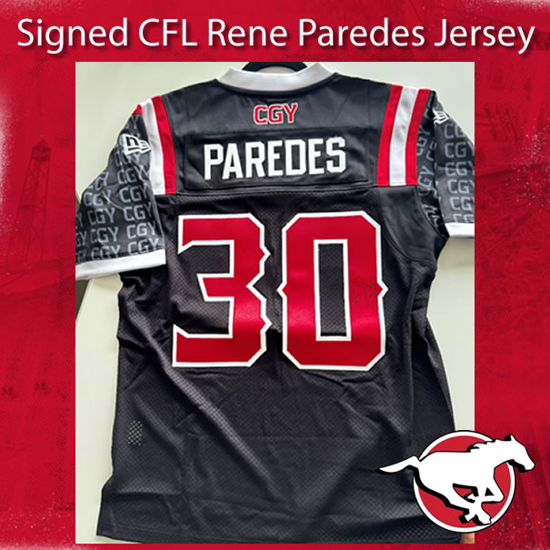 Signed CFL Rene Paredes Jersey