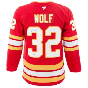 Signed Calgary Flames Jersey from Goalie Dustin Wolf