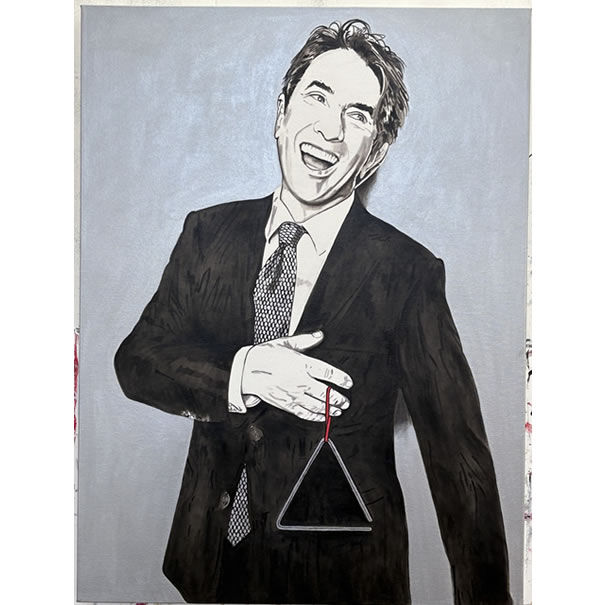 Original Martin Short Oil Painting